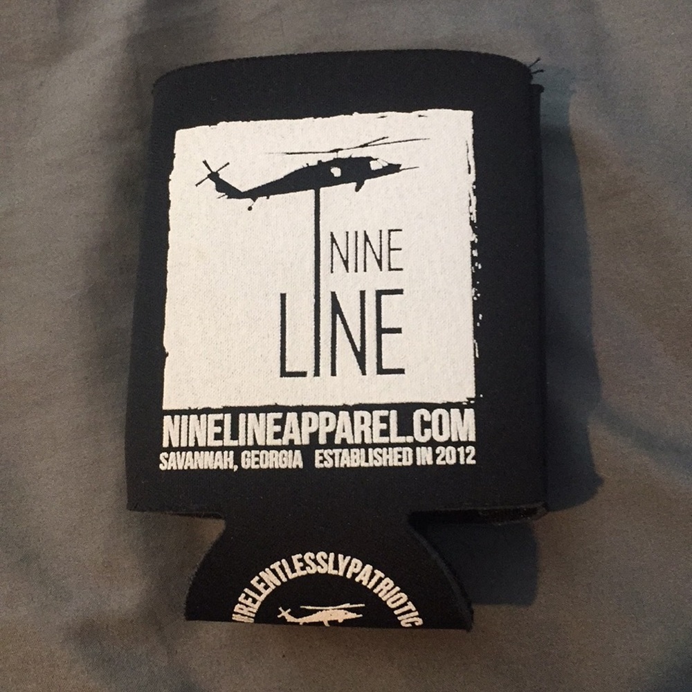 New Black nineline apparel coozie